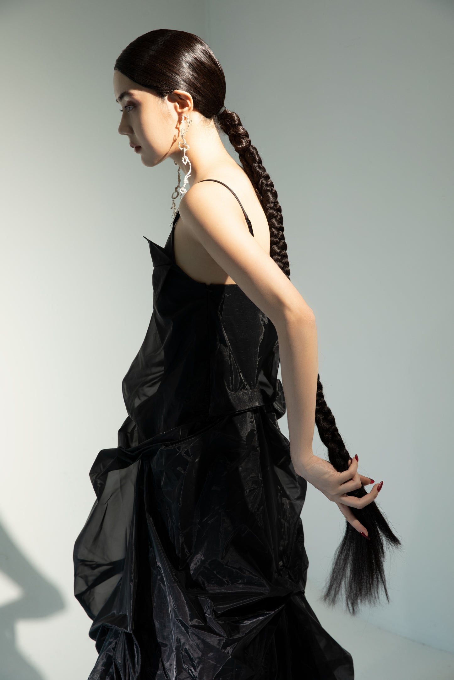 Cloud Organza Dress - Black