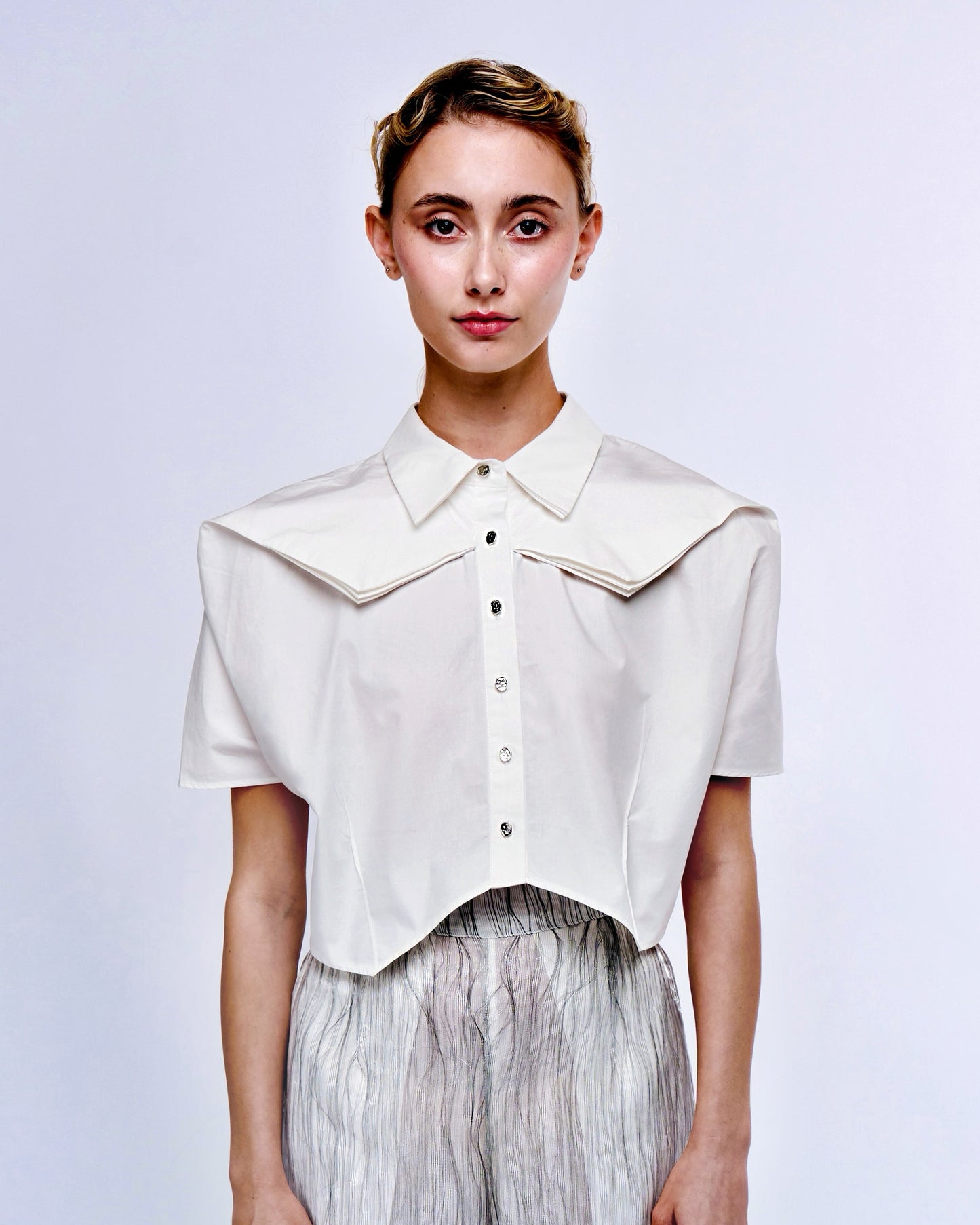 Three-layer Top White