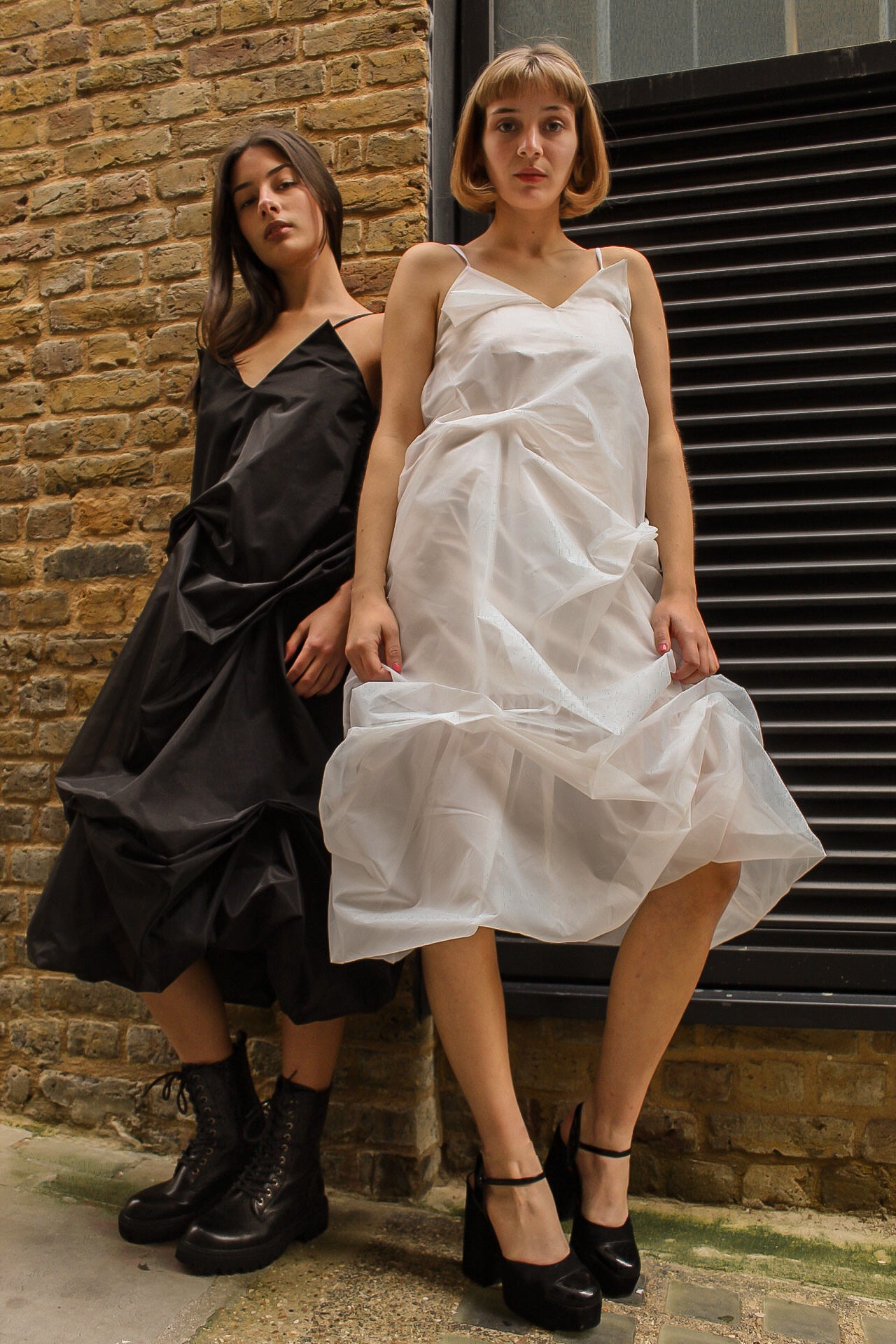 Cloud Organza Dress - Black