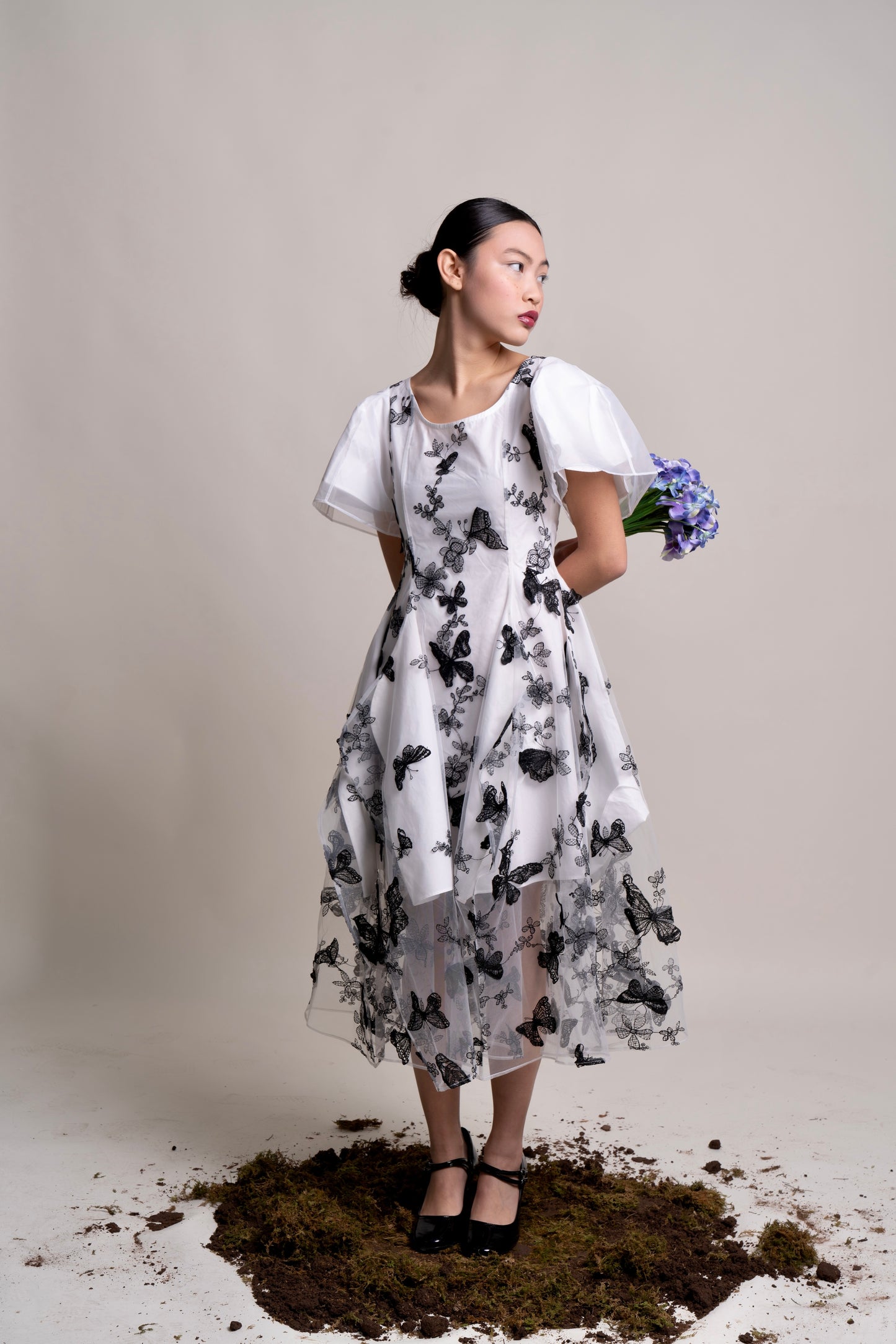 Butterfly Dress - White